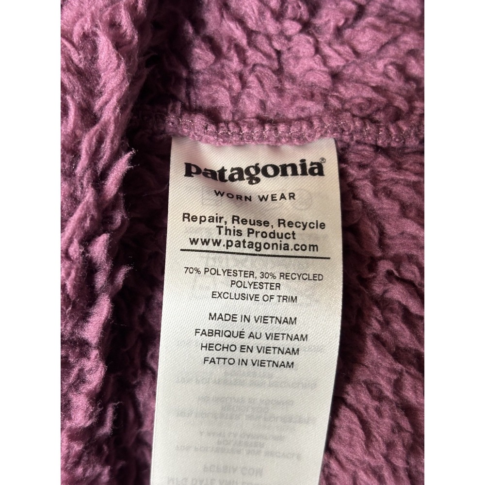 NEW Patagonia Los Gatos 1/4 zip Pullover Fleece Womens Small Maroon NWT 1/2 Zip - Picture 7 of 7
